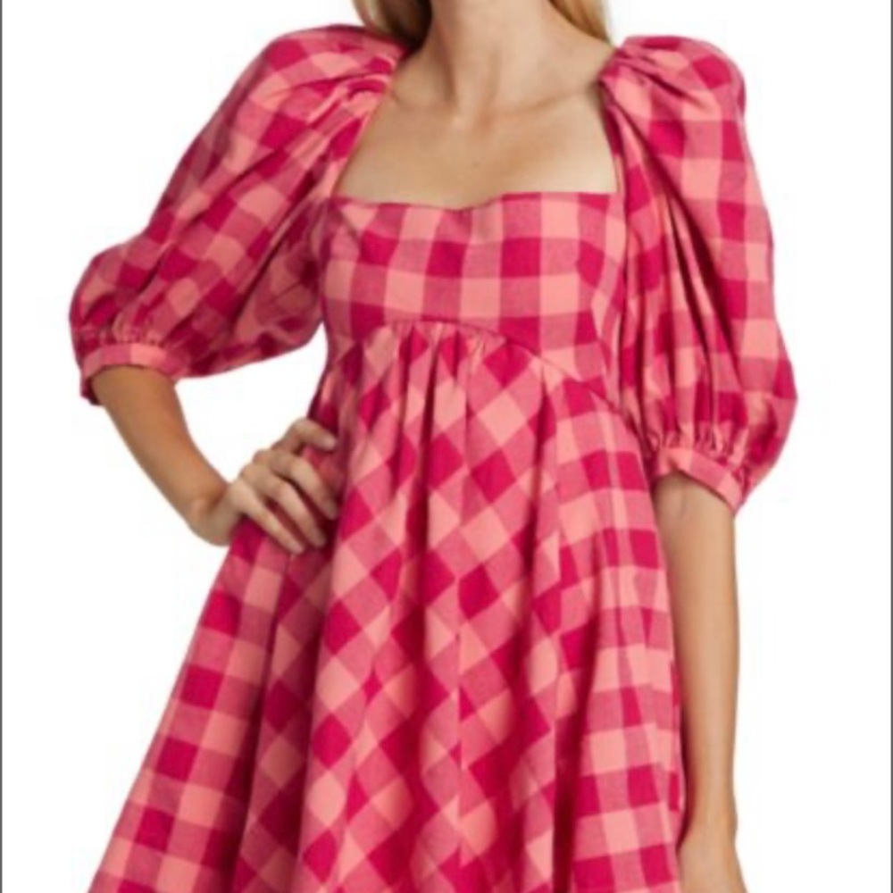 Acler Perry Gingham Minidress